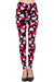 Women's 3X 5X Valentine Big Red Heart Pattern Printed Leggings