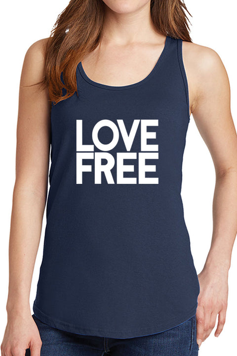 Women's Love Free Design Core Cotton Tank Tops -XS~4XL