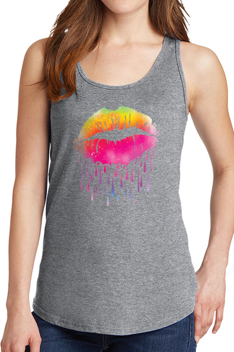 Women’s Lips Like Sugar Core Cotton Tank Tops