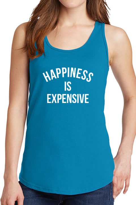 Women's Happiness is Expensive Core Cotton Tank Tops -XS~4XL