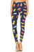 Women's Plus Colorful Pineapple Fruit Pattern Printed Leggings