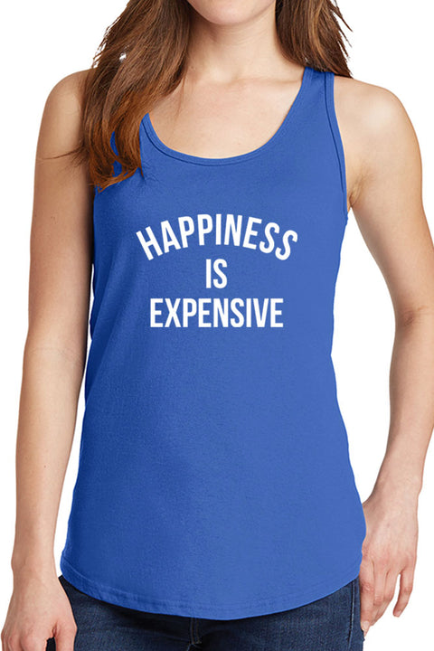 Women's Happiness is Expensive Core Cotton Tank Tops -XS~4XL