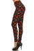 Women's 3X 5X Happy Thanksgiving Pumpkin Pattern Printed Leggings
