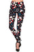 Women's Plus Christmas Snowman Flake Pattern Printed Leggings
