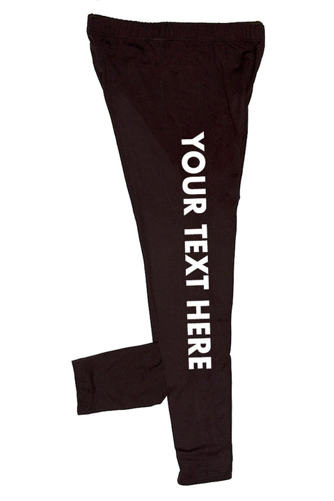 Kid's Your Own Text Customization Printed Leggings for 4~8 years old