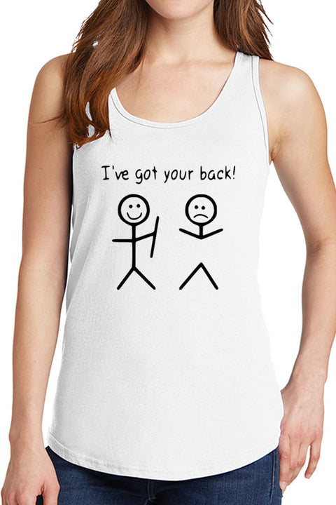 Women's I've Got Your Back Core Cotton Tank Tops -XS~4XL