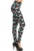 Women's 3X 5X Candy Cane Christmas Tree Pattern Printed Leggings