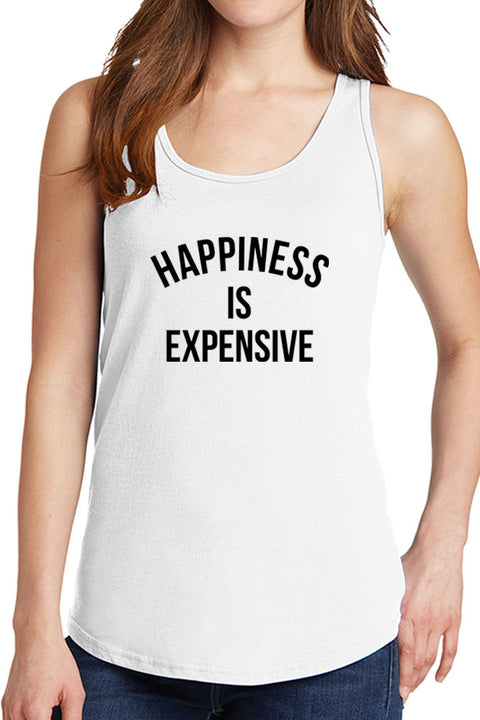 Women's Happiness is Expensive Core Cotton Tank Tops -XS~4XL
