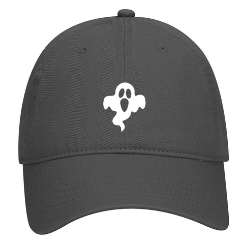 Creepy Ghost Puff Halloween Printed Garment Washed Superior Cotton Twill Dad Hat - For Women and Men