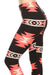 Women's Regular American Indian Aztec Pattern Print Capri Leggings