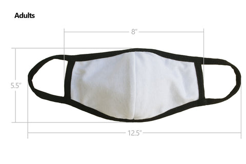 Your Own Text Customization Unisex Reusable Washable Mouth Cotton Face Masks for Adults Kids - Made in USA