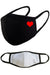 Heart Love Symbol Reusable Washable Cotton Face Masks - Made in USA