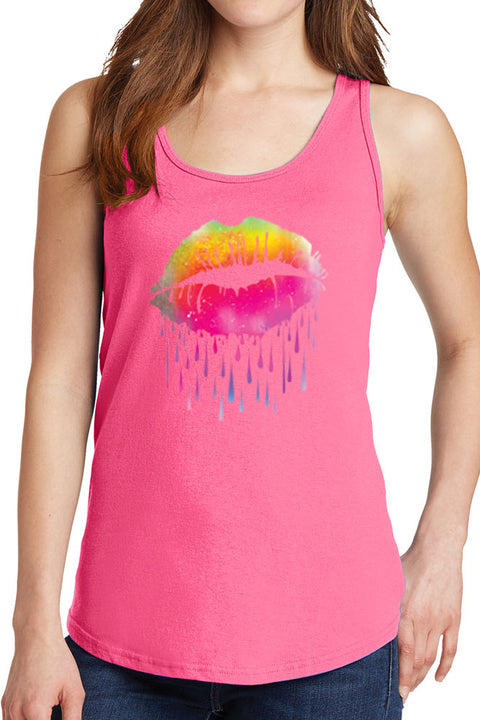 Women’s Lips Like Sugar Core Cotton Tank Tops