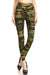 Women Plus High Waist Camouflage Military Printed Yoga Work Out Pants Legging