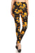 Women's Plus Sunflower Butterfly Pattern Printed Leggings