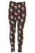 Kid's Snowman with Red Hat Glove Pattern Printed Leggings
