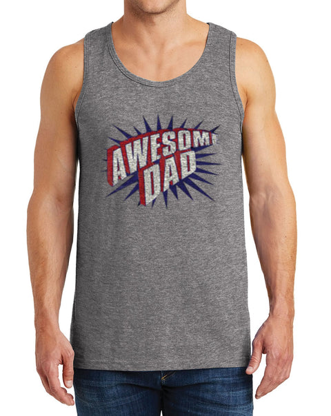 Men’s Awesome Dad Heavy Cotton Tank Tops – XS ~ 3XL