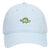 Green Dinosaur Embroidered Patch Pastel Tone Garment Washed Superior Cotton Twill Dad Hat - For Women and Men