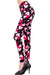 Women's Plus Valentine Big Red Heart Pattern Printed Leggings
