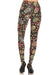 Women's Regular Colorful Sugar Skulls Flower Pattern Printed Leggings
