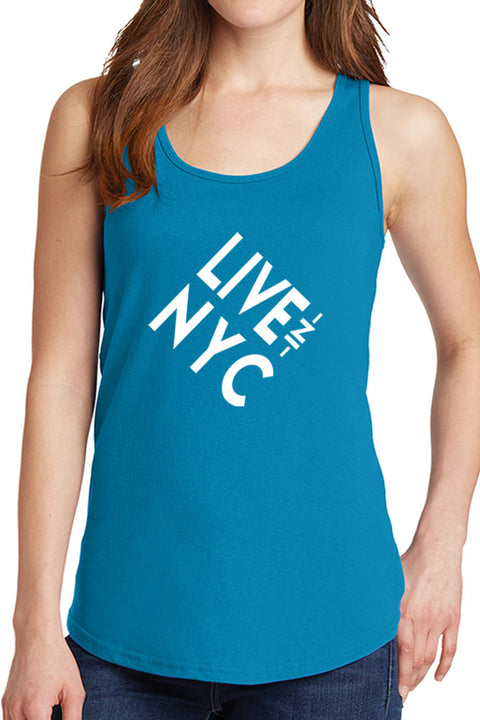 Women's Live in New York City Core Cotton Tank Tops -XS~4XL