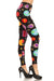 Women's Plus Colorful Planets Pattern Printed Leggings