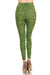 Women's 3 X 5X Green Paisley Pattern Printed Leggings