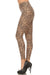 Women's Plus Small Cheetah Animal Skin Pattern Printed Leggings