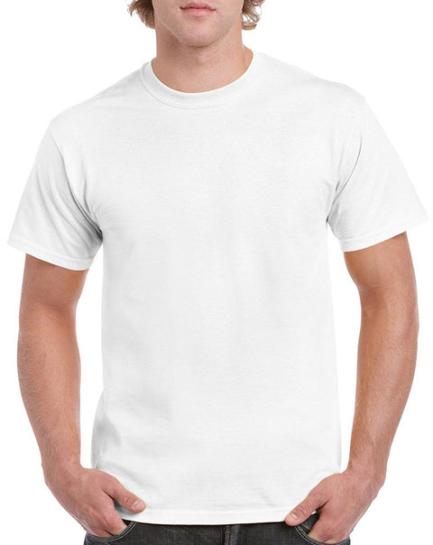 Men's Gildan Heavy Cotton Classic Fit Round Neck Short Sleeve T-Shirts - S ~ 3XL