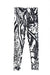 Girl's Black and White Zebra Design Pattern Print Leggings