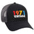 Customize Birth Year Retro Vintage 6 Panel Low Profile Mesh Back Trucker Hat - For Men and Women