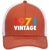 Customize Birth Year Retro Vintage 6 Panel Low Profile Mesh Back Trucker Hat - For Men and Women
