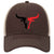Two Tone Bullhead 6 Panel Low Profile Mesh Back Trucker Hat - For Men and Women - Color Combination