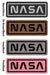 NASA Letter Leatherette Patch Garment Washed Superior Cotton Twill Military Hat for Men and Women