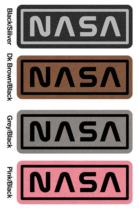 NASA Letter Leatherette Patch Superior Cotton Blend 12" Classic Knit Cuff Beanies for Men & Women