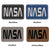 NASA Letter Leatherette Patch Cotton Blend Chambray 6 Panel Low Profile Mesh Back Trucker Hat - For Men and Women