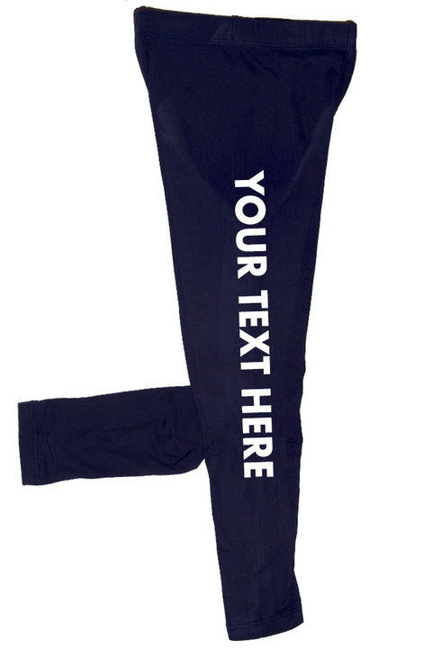 Kid's Your Own Text Customization Printed Leggings for 4~8 years old