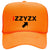 iZZYZX Logo with Arrow PU Printed Neon 5 Panel High Crown Foam Mesh Back Trucker Hat - For Men and Women