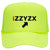 iZZYZX Logo with Arrow PU Printed Neon 5 Panel High Crown Foam Mesh Back Trucker Hat - For Men and Women