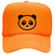 Giant Panda Suede Like Feel Textured Printed Neon 5 Panel High Crown Foam Mesh Back Trucker Hat - For Men and Women