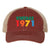 Customize Birth Year Birthday Retro Vintage 6 Panel Unstructured Low Profile Mesh Back Old Favorite Trucker Caps - For Men and Women