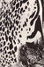 Women's Plus Mixed Zebra and Leopard Animal Pattern Print Leggings - White Black