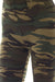 Women's Regular Military Pattern Print Leggings - Olive Brown