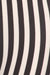 Women's Regular Vertical Striped Pattern Print Leggings - White Black - One Size / White Black