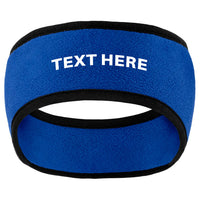 Your Own Text Two Color Fleece Headband for Men and Women - Personalization