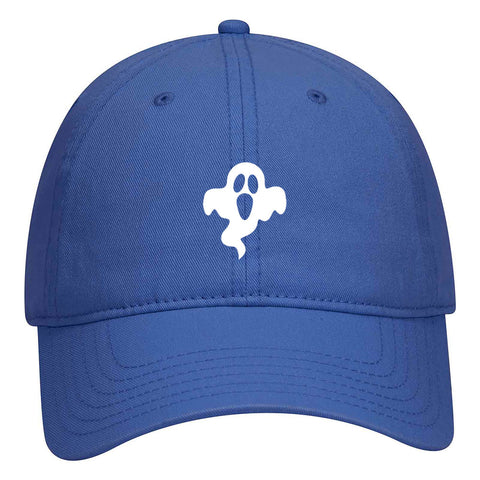 Creepy Ghost Puff Halloween Printed Garment Washed Superior Cotton Twill Dad Hat - For Women and Men