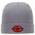 Red Kiss Lips Embroidered Patch Superior Cotton Blend 12" Classic Knit Cuff Beanies for Men & Women