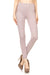 Women's 3X5X Extra Big Size Stretchable Solid Peach Skin Fabric Full Length Leggings