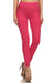 Women's Regular Solid Color Stretchable Peach Skins Fabric Leggings