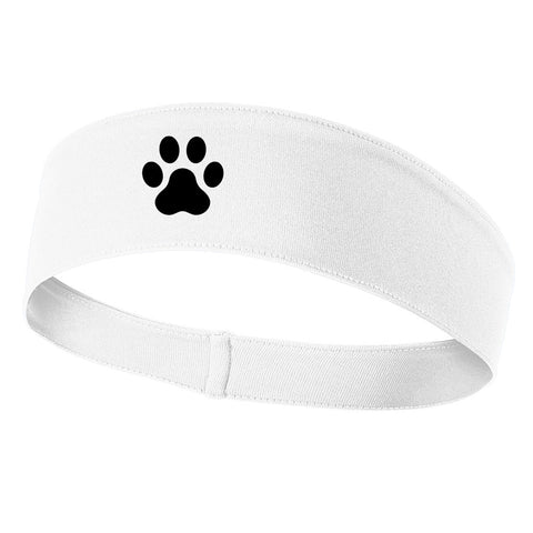 Dog Paw Graphic Printed Moisture Wicking Headbands for Men and Women